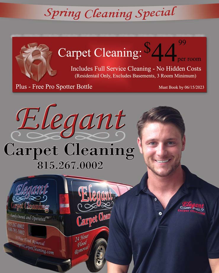 Elegant Carpet Cleaning's Featured Carpet Cleaning Coupon - $44.99 per Room + Free Gift -  Home Carpet Spotter